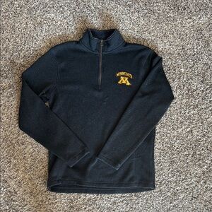 Women’s Black Zip Up Sweater with Stand-Up Collar